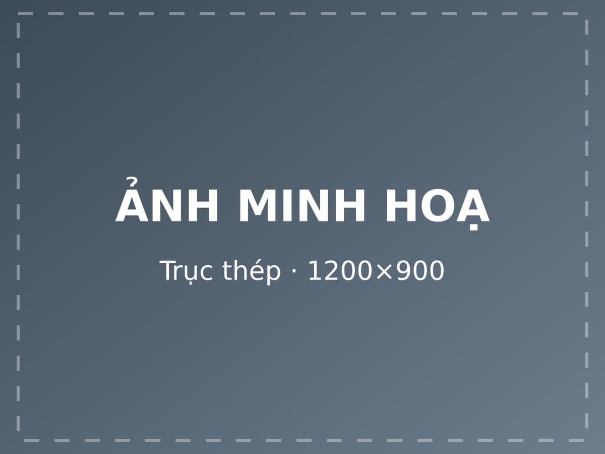 Chi tiết trục thép sau gia công — ảnh minh hoạ
