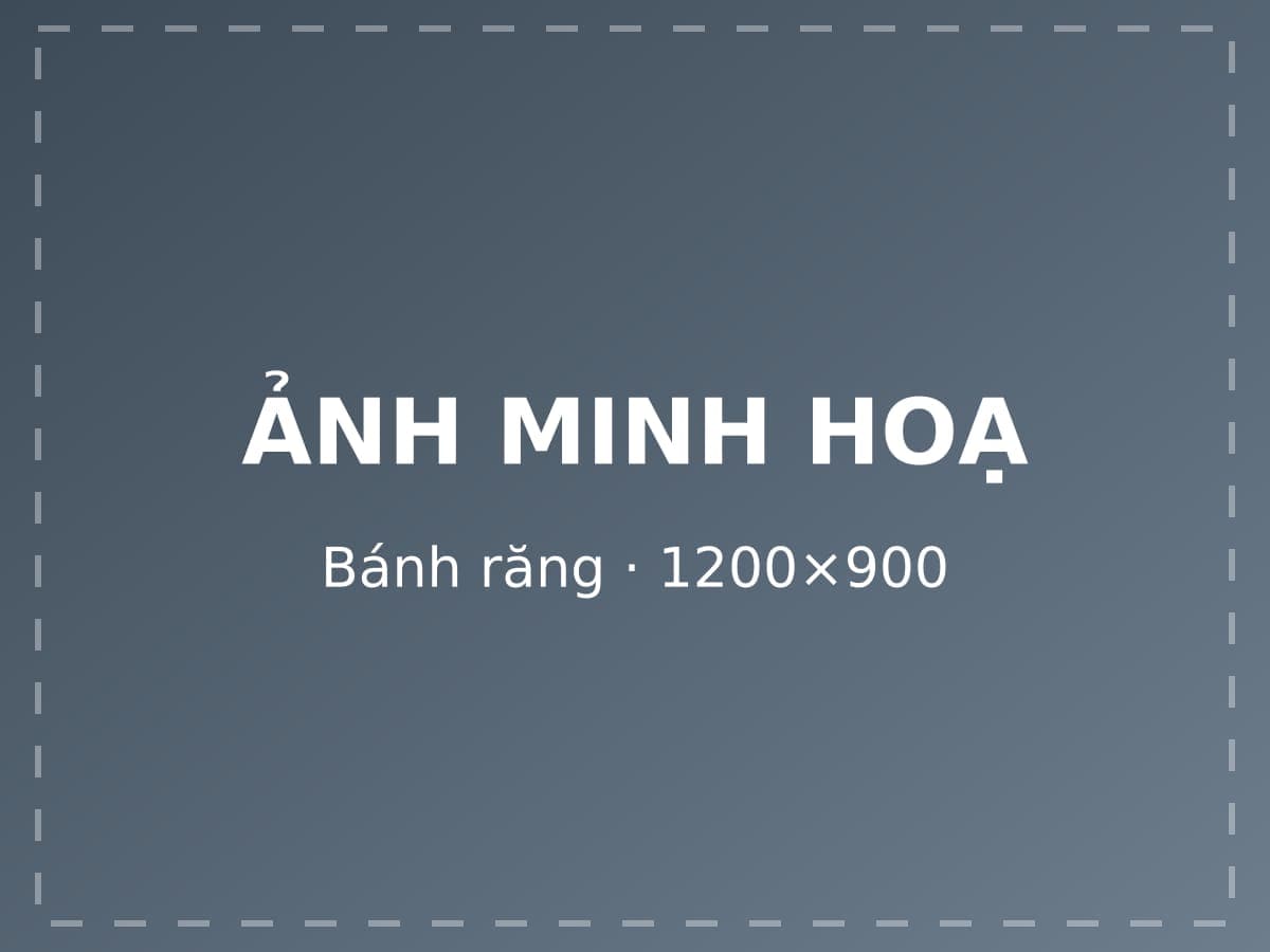 Bánh răng thành phẩm — ảnh minh hoạ